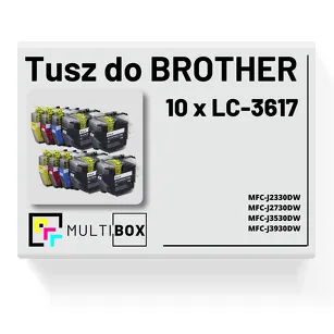 10-pak Tusz do BROTHER LC-3617 Multibox