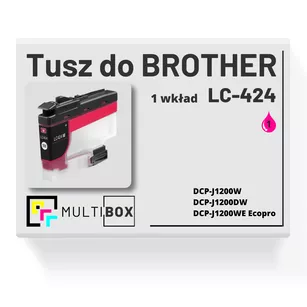 Tusz do BROTHER LC424M magenta zamiennik Multibox