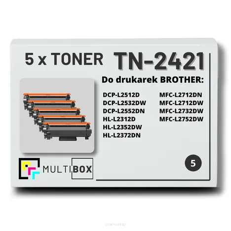 5-PAK Multibox Toner do BROTHER TN2421 zamiennik
