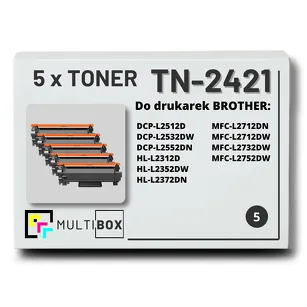 Toner do BROTHER TN-2421 5-pak Multibox zamiennik