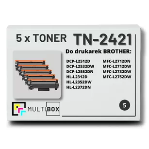 Toner do BROTHER TN2421 5-pak Multibox zamiennik