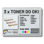 3-PAK Multibox Toner do OKI C5800 C5900 cyan/magenta/yellow zamiennik - 2