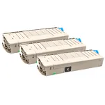 3-PAK Multibox Toner do OKI ES7411 44318620 black zamiennik - 3