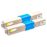 2-PAK Multibox Toner do OKI C301 C321 MC332 MC342 44973533 yellow zamiennik - 3