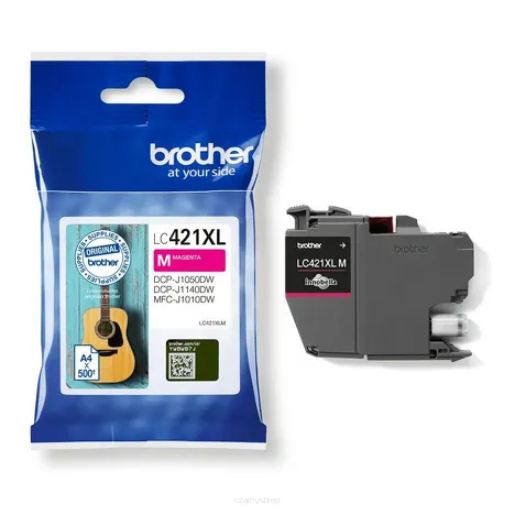 BROTHER tusz LC421XLM oryginalny magenta 500 stron