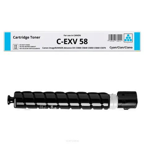 Toner do Canon CEXV58 3764C002 iRA DXC5840i DXC5850i DXC5860i DXC5870i Cyan zamiennik