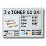 3-PAK Multibox Toner do OKI MC760 MC770 MC780 cyan/magenta/yellow zamiennik - 2
