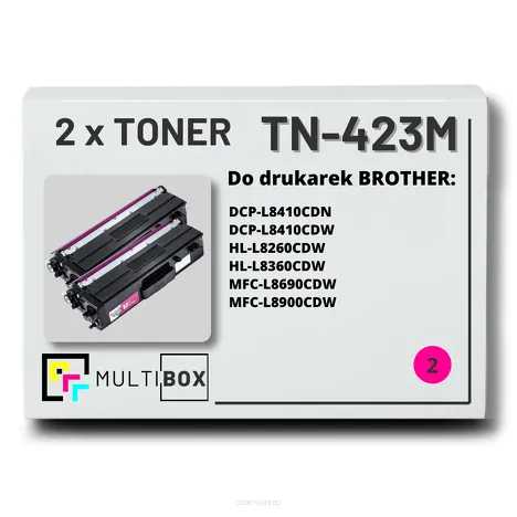 2-PAK Multibox Toner do BROTHER TN423M Magenta zamiennik