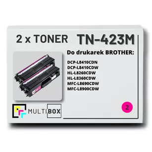 Toner do BROTHER TN423M 2-pak Magenta Multibox zamiennik