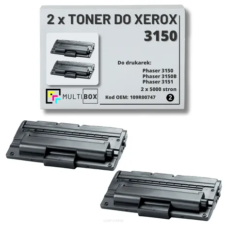2-PAK Multibox Toner do XEROX 3150 109R00747 5K zamiennik