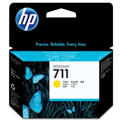 HP 711 tusz CZ132A oryginalny yellow