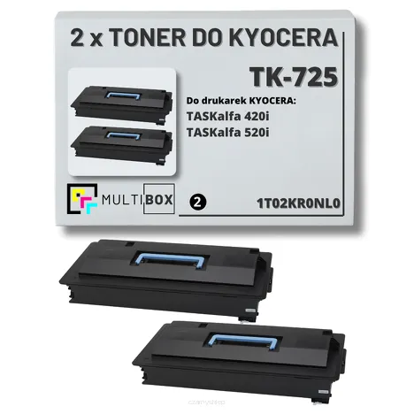 2-PAK Multibox Toner do KYOCERA TK725 1T02KR0NL0 TASKALFA 420i 520i 2x34.0K zamiennik