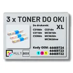 3-PAK Multibox Toner do OKI C510 C511 MC562 XL cyan/magenta/yellow zamiennik - 2