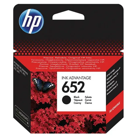 HP 652 tusz F6V25AE oryginalny black