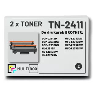 Toner do BROTHER TN2411 2-pak Multibox zamiennik