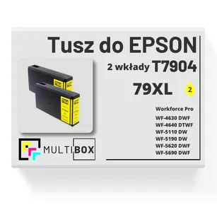 2-PAK Multibox Tusz do EPSON 79XL T7904 C13T79044010 yellow zamiennik