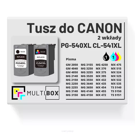 Tusz do CANON PG540XL CL541XL 2-pak black / color zamiennik Multibox