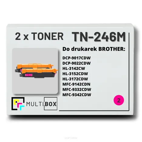 2-PAK Multibox Toner do BROTHER TN246M Magenta zamiennik