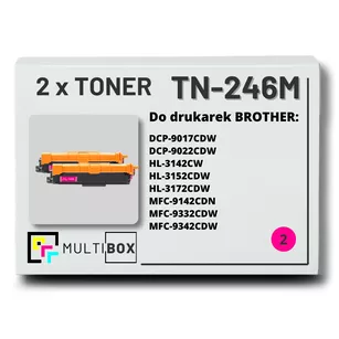 Toner do BROTHER TN246M 2-pak Magenta Multibox zamiennik