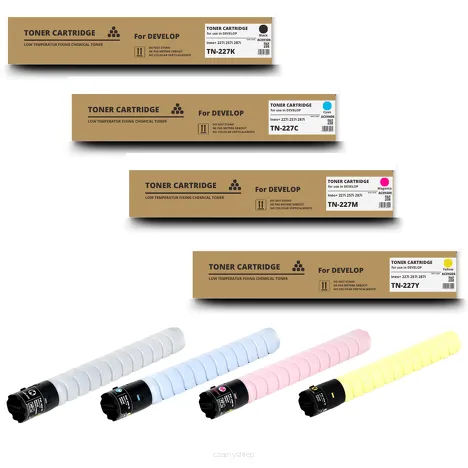 4 X Toner do DEVELOP TN227 CMYK Ineo+ 227i 257i 287i Zamiennik