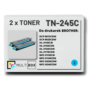 Toner do BROTHER TN245C 2-pak Cyan Multibox zamiennik