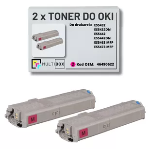 Toner do OKI ES5432 ES5463 46490622 2-pak magenta zamiennik Multibox