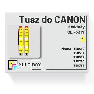 Tusz do CANON CLI-531Y 2-pak yellow zamiennik Multibox