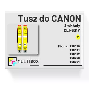 Tusz do CANON CLI531Y 2-pak yellow zamiennik Multibox