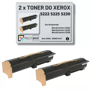 2-pak Toner do XEROX 5222 5225 5230 106R01413 20K Multibox zamiennik