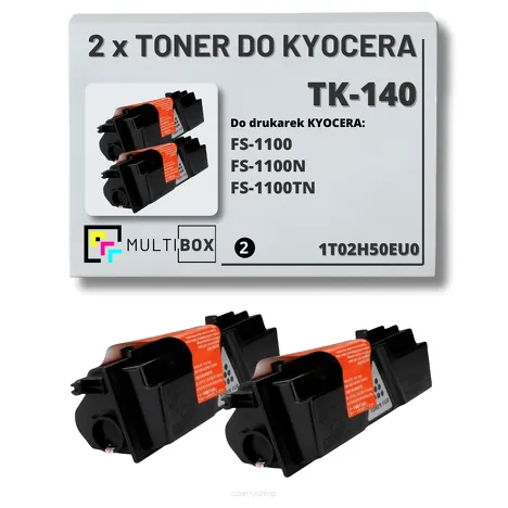 2-PAK Multibox Toner do KYOCERA TK140 1T02H50EU0 FS1100 2x4.0K zamiennik