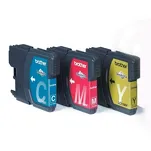 EOL BROTHER tusz LC1100HYRBWBP oryginalny 3-pak CMY 3x750 stron. - 2