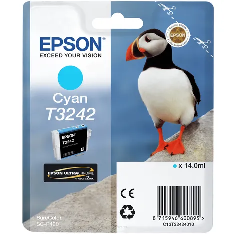 Epson tusz T3242 C13T32424010 oryginalny cyan