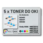 5-PAK Multibox Toner do OKI ES3452 ES5431 ES5462 black/cyan/magenta/yellow zamiennik - 2