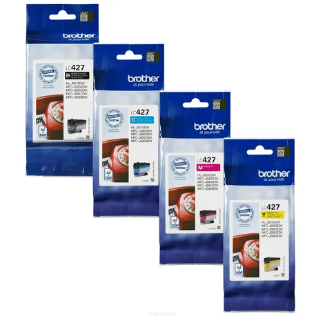 BROTHER tusz LC427VAL 4-pak oryginalny CMYK 3000 + 3x1500 stron
