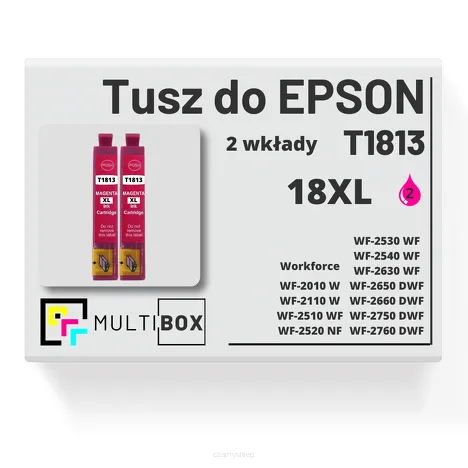 Tusz do EPSON 18XL T1813 C13T18134010 2-pak magenta zamiennik Multibox