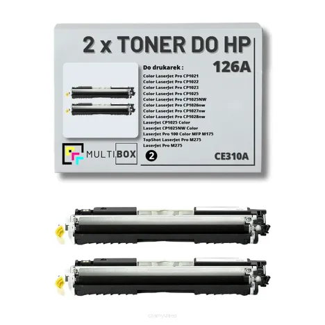 2-PAK Multibox Toner do HP 126A BLACK CE310A zamiennik