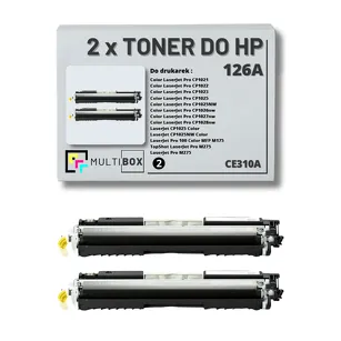 Toner do HP 126A 2-pak BLACK CE310A zamiennik Multibox