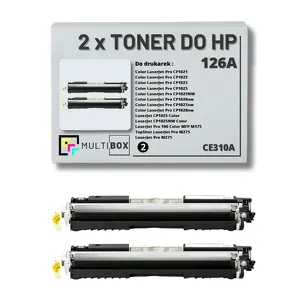 2-PAK Multibox Toner do HP 126A BLACK CE310A zamiennik