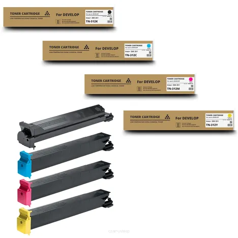 4 X Toner do DEVELOP TN312 CMYK Ineo+ 300 351 Zamiennik