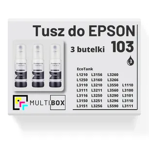 3-PAK Multibox Tusz do EPSON 103 T00S1 C13T00S14A black zamiennik