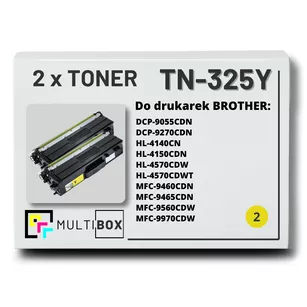 Toner do BROTHER TN325Y 2-pak Yellow Multibox zamiennik