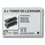 2-PAK Multibox Toner do LEXMARK MS421 MX421 56F0X00 2x20.0K zamiennik - 2
