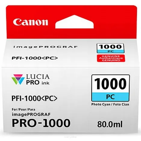 Canon Tusz PFI1000PC 0550C001 oryginalny photo cyan