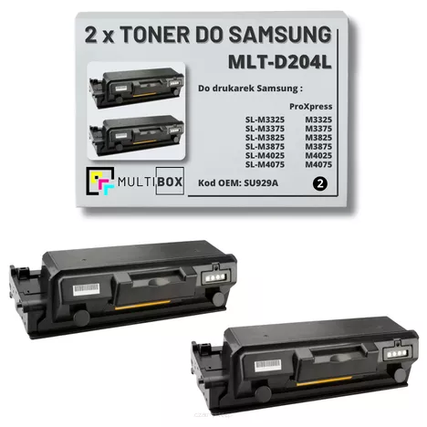 2-pak Toner do SAMSUNG M3325 M4025 MLT-D204L SU929A 5K Multibox Zamiennik