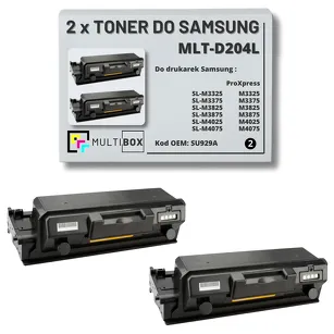 2-PAK Multibox Toner do SAMSUNG M3325 M4025 MLTD204L SU929A 5K Zamiennik