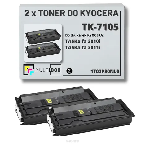 2-pak Toner do KYOCERA TK-7105 1T02P80NL0 TASKALFA 3010i 2x20.0K Multibox zamiennik