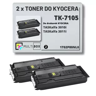 2-pak Toner do KYOCERA TK7105 1T02P80NL0 TASKALFA 3010i 2x20.0K Multibox zamiennik