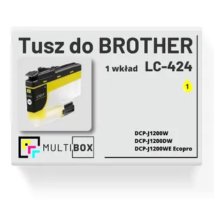 Tusz do BROTHER LC-424Y yellow zamiennik Multibox