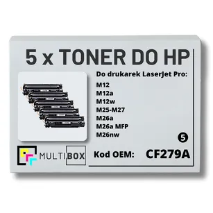 5-PAK Multibox Toner do HP CF279A 79A M12 M26 zamiennik