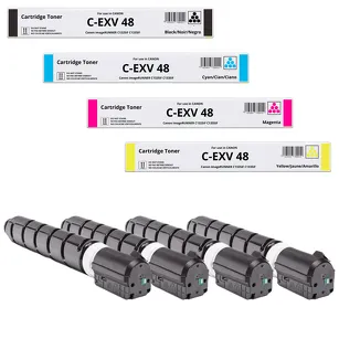 4-PAK Zamiennik Toner do Canon CEXV48 9106B002 9107B002 9108B002 9109B002 iRC1325 CMYK